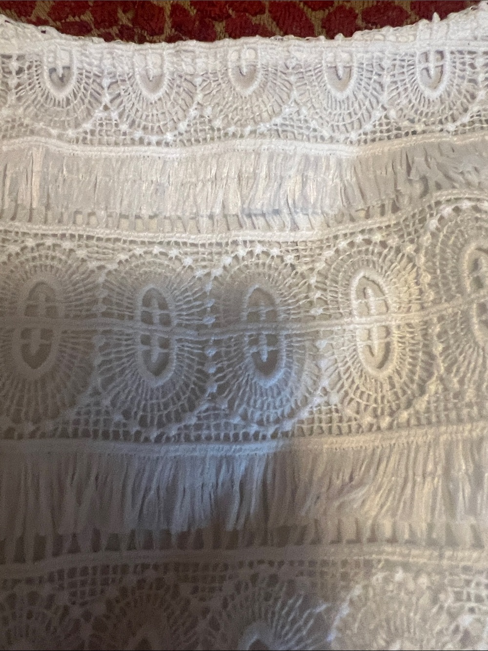 Talbots Ivory Lace A-Line Dress Shell - Picture 3 of 3